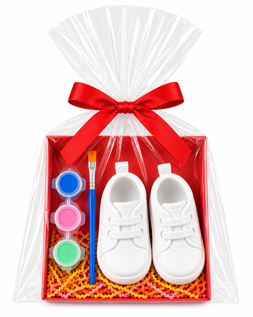 Kit de Recuerdos Zapatitos de Bebé,  Detalles para Invitados de Bautizos